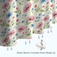 thumbnail image 6 of Pioneer Flower Floral Print Pattern Shower Curtain 36"x72", Bathroom Decorative Shower Curtain Set with 12 Hooks, Waterproof Washable, 6 of 6