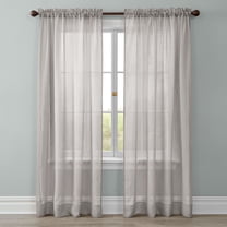 BrylaneHome BH Studio Crushed Voile Rod-Pocket Panel