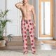 thumbnail image 2 of Balery Strawberries Pantalones de pijama para hombre, pijama ultraligero, pantalón de descanso-Large, 2 of 6
