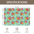 thumbnail image 3 of Placemat, Pioneer Flower Floral Print Pattern Place Mats Table Mat Set Of 2, PVC Washable Placemats for Party Kitchen Dining Decoration, 18x12 Inch, Fade Resistant, 3 of 6