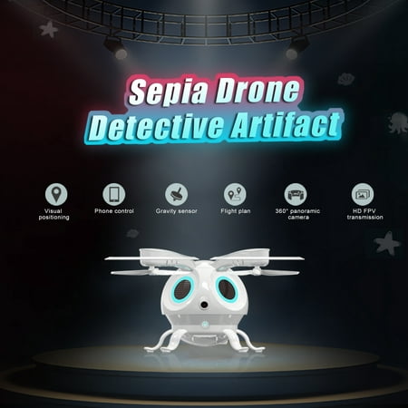 FLYPRO Sepia Squid Detective Artifact UAV Wifi FPV 720P Camera Selfie Drone Flight G-sensor Optical Positioning RC Quadcopter APP (Best App For Cheap Flights)