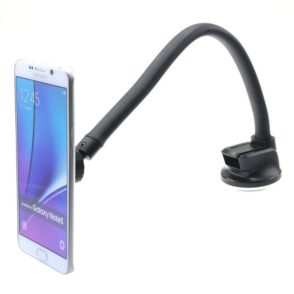 Magnetic Car Mount for Motorola One 5G - Holder Dash Windshield Strong Grip Long Gooseneck Strong Magnets D2W Compatible With Motorola One 5G