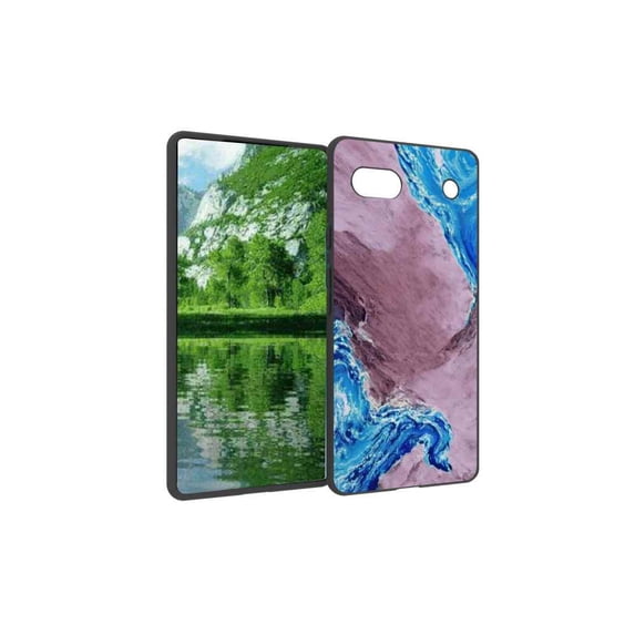 Blue-Marble-51 Phone Case, Degined for Google Pixel 6A Case Men Women, Flexible Silicone Shockproof Case for Google Pixel 6A