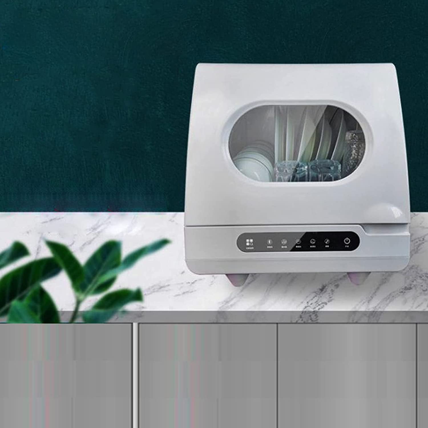 Mini Countertop Dishwasher Apartment Camper Compact Dishwasher 3 Programs  1200W