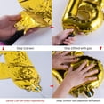 thumbnail image 6 of Gold Happy Birthday Balloons Banner, 16 Inch Mylar Foil Letters Birthday Sign Banner Balloon Bunting Reusable Ecofriendly Material for Girls Boys Kids & Adults Birthday Decorations and Party Supplies, 6 of 6