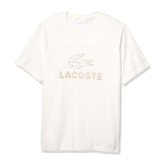 Lacoste Men Crew Neck Tone-On-Tone T-Shirt