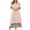 Pink Womens Summer Dress, variant on USSUMA Dresses For Women Party Casual,Women's Summer Cold Shoulder Maxi Long Dress Plus Size Casual Loose Short Sleeve Beach Party Vacation Sun Dresses