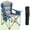 Blue Gray, variant on Simenmax Heavy Duty Oversized Camping Chair – 500 lbs Capacity, Built-in Cooler & Storage, Portable Folding Design for Maximum Comfort Outdoor,Blue