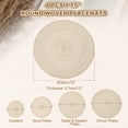 thumbnail image 2 of Uxcell 4 Pcs Manteles Individuales Redondos Tejidos, Mantel Lavable de 15 Pulgadas Resistente al Calor, Mantel Decorativo para Mesa de Comedor de Cocina, Beige, 2 of 7