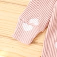 thumbnail image 7 of WOYY Baby Girls Cute Heart Print Buttons Long Sleeve Romper Jumpsuit with Headband, Sizes 0-18 Months, 7 of 7
