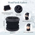 thumbnail image 2 of Bocaoying 5-Piece Winter Hat Scarf Gloves Set for Men and Women, Fleece Lined Beanie & Touchscreen Gloves with Warm Sock, Cold Weather Unisex Accessories, 2 of 7