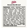 thumbnail image 4 of Sola Sweet Oat Bread | Low Carb & Keto Friendly | 1g Net Carbs, Non-GMO, No Sugar Added | 14 oz,, 4 of 5