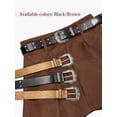 thumbnail image 4 of Punplita Women's Belt with Rivet Western Buckle PU Leather Belt for Jeans Dresses Pants, 4 of 7