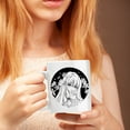 thumbnail image 2 of Pretty Anime Girl, White 11oz Ceramic Mug, 2 of 5