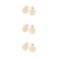 thumbnail image 3 of Guardurnaity Pendientes Colgantes Geométricos De Moda Accesorios De Mujer Hechos A Mano Y Ligeros Pendientes Colgantes Beige Blanco Type1 NO1, 3 of 6