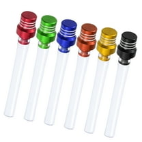 6pcs Universal Gas Fuel Tank Cap Air Vent Hose Tube Breather One Way for Motorcycle Clear Tube 6 Colors