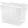 IRIS Split Lid Hanging File Tote Box - Walmart.com