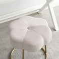 thumbnail image 2 of Linon Adult Boho Floral Plush Velvet Table Set Gold and Light Pink, 2 of 7