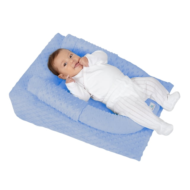Cojín antireflujo mediano (colchón antirreflujo, antivuelco, reflujo) Babies and Kiddies Azul