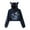 Navy, variant on Arijit Singh Cat ear hoodie with popular pattern casual women's short hoodie sportswear