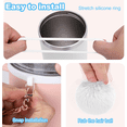 thumbnail image 4 of Bling Tumbler Accessories Kit for Stanley 20/30/40 oz Tumblers, Sparkly White Bow Decor Set with Straw Topper, Handle Strap, Cup Boot & Chain Charms, 4 of 6