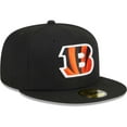 thumbnail image 3 of Men's New Era Black Cincinnati Bengals  Main 59FIFTY Fitted Hat, 3 of 6