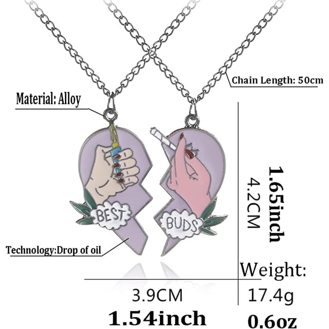 Set de collares Best Buds Friends para niñas adolescentes BFF Chic H