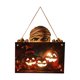 thumbnail image 1 of Decoraciones de Halloween 2024 Decoración de pared Fiesta interior al aire libre Colgante de Halloween Decoración LED Letreros de pared de fantasmas Colgante de puerta de madera(Compre 2 y ahorre 10%), 1 of 6