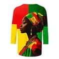 thumbnail image 4 of Women's Fashion Tees Casual Crewneck 3/4 Sleeve Loose T Shirt Ladies Blouses Shirts, 4 of 4