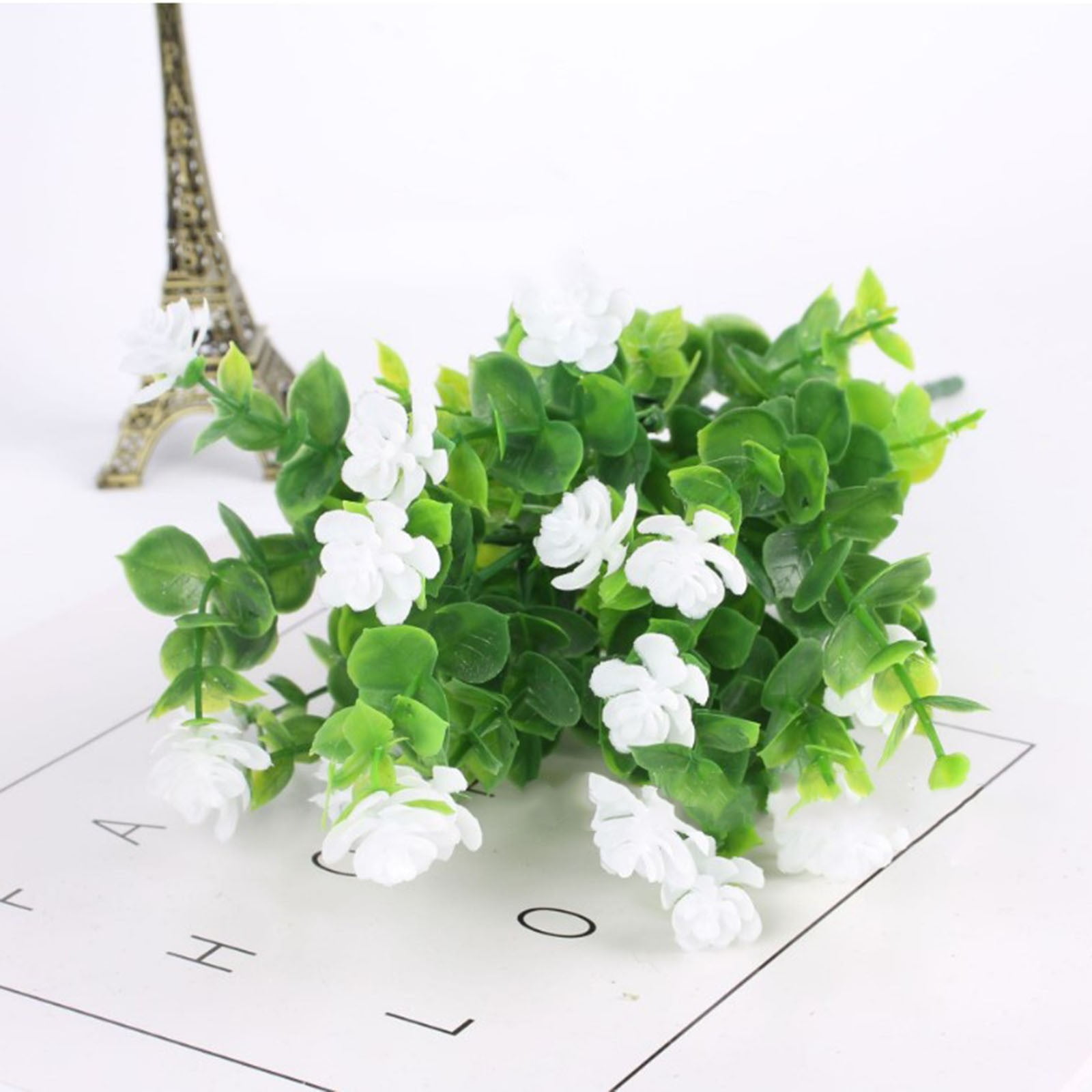 Fjofpr Artificial flowers 2 Bundles Artificial Outdoor Flowers Fake