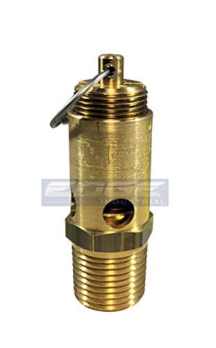 American Made 50 PSI 1/8" NPT Air Compressor Safety Relief Pop Off Valve 