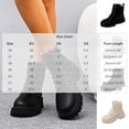 thumbnail image 4 of Taqqpue Women's Ankle Boots Round Toe Thick Sole Side Zipper Lace Up Mid Heel Comfortable Booties for Women Size 5.5-10.5 Fashion Dress Shoes Fall Winter Footwear Casual Walking Daily, 4 of 10