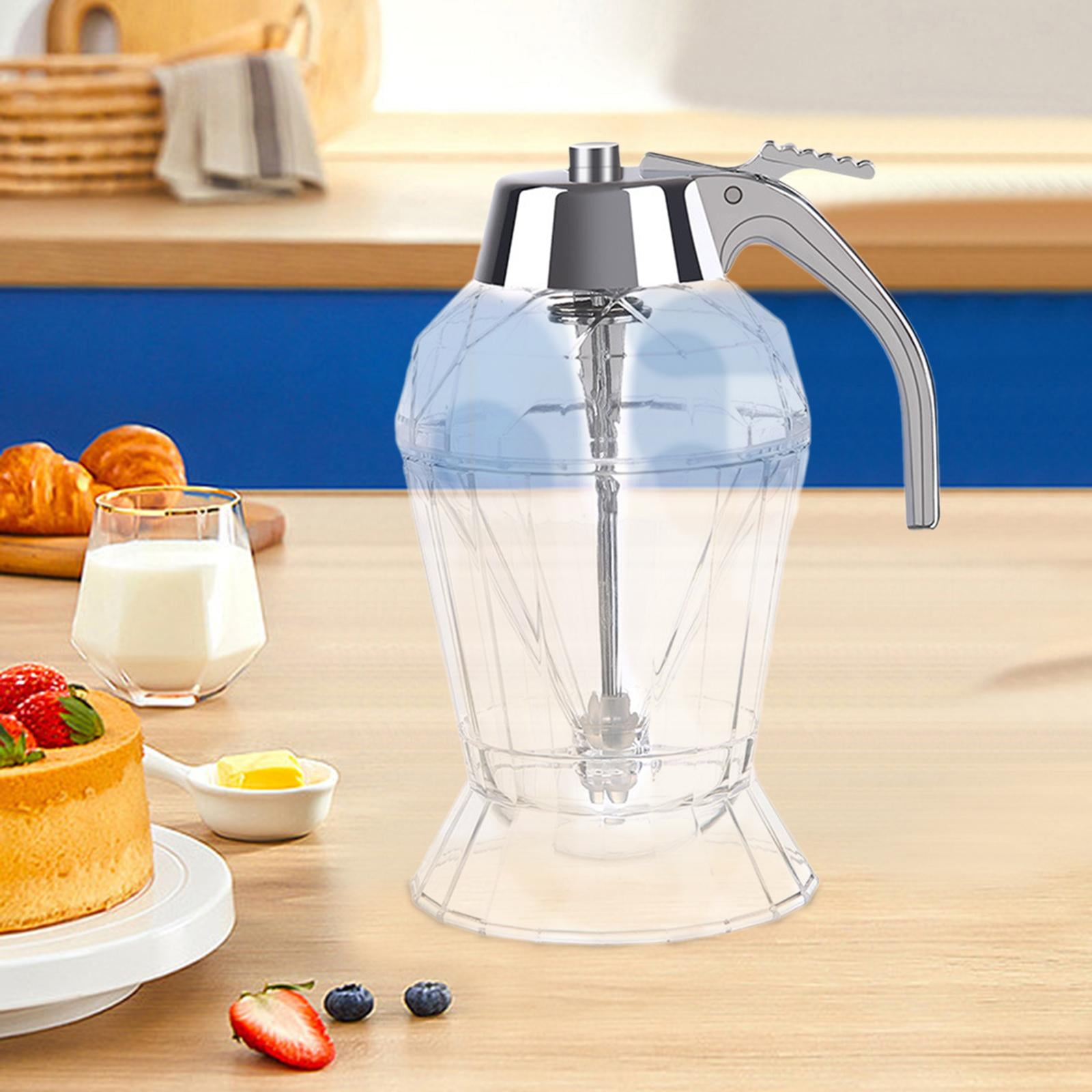 TISHITA 2x Honey Dispenser Kitchen Tool Honey Jar with Stand for Syrup Sugar Condiments