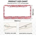 thumbnail image 3 of Coolnut Pink Wave License Plate Frames 2 Packs,License Plate Covers,Universal Aluminum Tag Frame for Front and Rear Car Tags155 Home Decor, 3 of 7