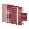 thumbnail image 2 of Design Imports Torchon et Chiffon Alimentaire Rouge Grange 5 Pcs, 2 of 4