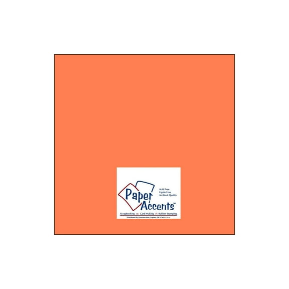 Cdstk Muslin 12x12 74lb 25pc Pk Sun Coral