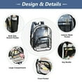 thumbnail image 4 of ALAZA Clear Backpack Science Light Bulb PVC Transparent BookBag, 4 of 7