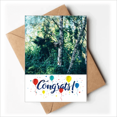 thumbnail image 1 of Green Forestry Science Nature Scenery Wedding Cards Congratulations Greeting Envelopes, 1 of 3