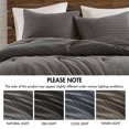 thumbnail image 5 of Cotton Bedding Set, 3PCS Full/Queen Waffle Washed Comforter Set, Charcoal Comforter Set,Cotton Bed In A Bag, Household Supplies & Décor Bedding Bedding Sets 3PCS Full/Queen Waffle Washed Comforter Se, 5 of 21