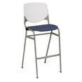 thumbnail image 2 of KFI Furniture KOOL 30" Transitional Vinyl & Metal Barstool in Java Brown/Silver, 2 of 7