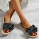 thumbnail image 2 of Amzcrzy Zapatos de mujer,Zapatos de mujer,Zapatillas de mujer, Sandalias planas de mujer, sandalias de playa para mujer, zapatillas casuales antideslizantes de verano Sandalias Mujer Zapatillas De Ca, 2 of 5
