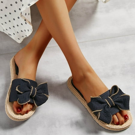 

Dressy Sandals for Womens Summer Heels- Beach Casual Sandals Black Size 4.5