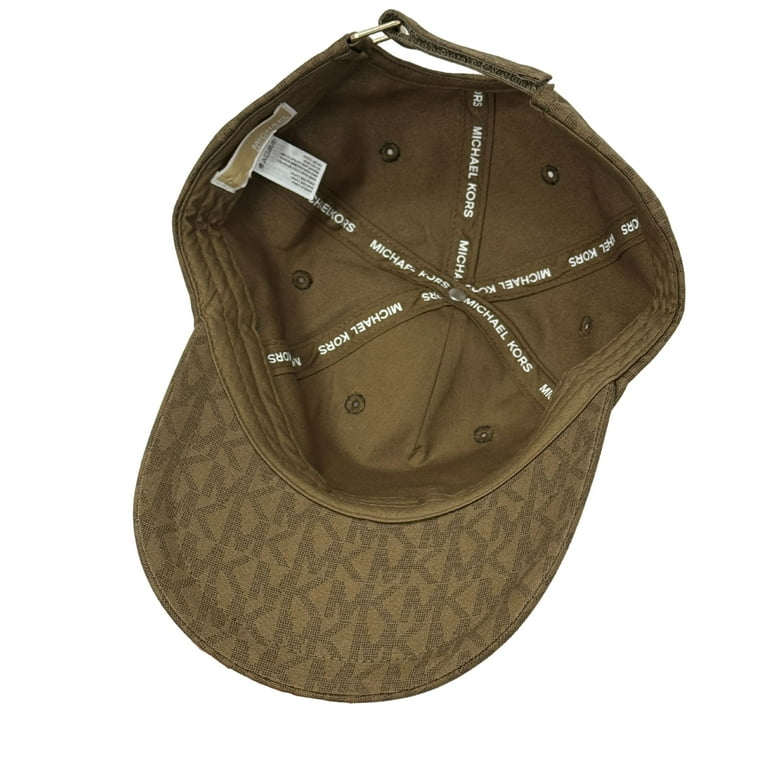 Michael Kors MK Signature Hat Logo Print Stretch Cotton Baseball