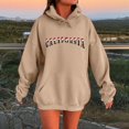 thumbnail image 2 of WILLBEST Sudadera para Mujer, Estilo Casual de Invierno, con Estampado Navideño Del Alfabeto, Cordón Ajustable, Bolsillo y Manga Larga Sudadera Deportiva con Capucha 1455 XX-Grande, 2 of 4