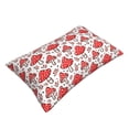 thumbnail image 3 of Naloa Amanita Red Mushroom Pillowcase, Throw Pillowcase, Wrinkle-Free, Stain-Resistant with Hidden Zipper for Bedroom Sofa - 14"x20", 3 of 9