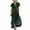DT-Green, variant on DailyTrove Women's Short Sleeve Swing Dress-Fit & Flare-Cotton Blend-for Casual Outing/Office-Striped Pattern