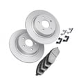 thumbnail image 3 of KarParts360 For Volvo V70 2008 2009 2010 Brake Set Rear | Cast Iron Rotor | Performance/Racing Driving Style | Plain Style | Ceramic Pads | Solid Rotor | 100 Millimeters/3.94 Inches Bolt Circle, 3 of 4