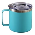 thumbnail image 2 of Taza de café de 12 oz, a prueba de fugas, con aislamiento al vacío y tapa, para camping, de acero inoxidable de doble pared, para viajes, termo para café al aire libre., 2 of 7