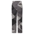thumbnail image 6 of Grey Geometric Leaf Pattern Winter Female Pants Flannel High Waist Women Pants Lady Warm Straight Leg Plush Trousers, 6 of 7