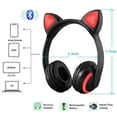 thumbnail image 4 of Luckyu Auriculares inalámbricos Bluetooth con Orejas de Gato con micrófono, 7 Colores, luz LED Intermitente, Auriculares estéreo supraaurales Brillantes, Compatibles con teléfonos Inteligentes, PC y T, 4 of 5